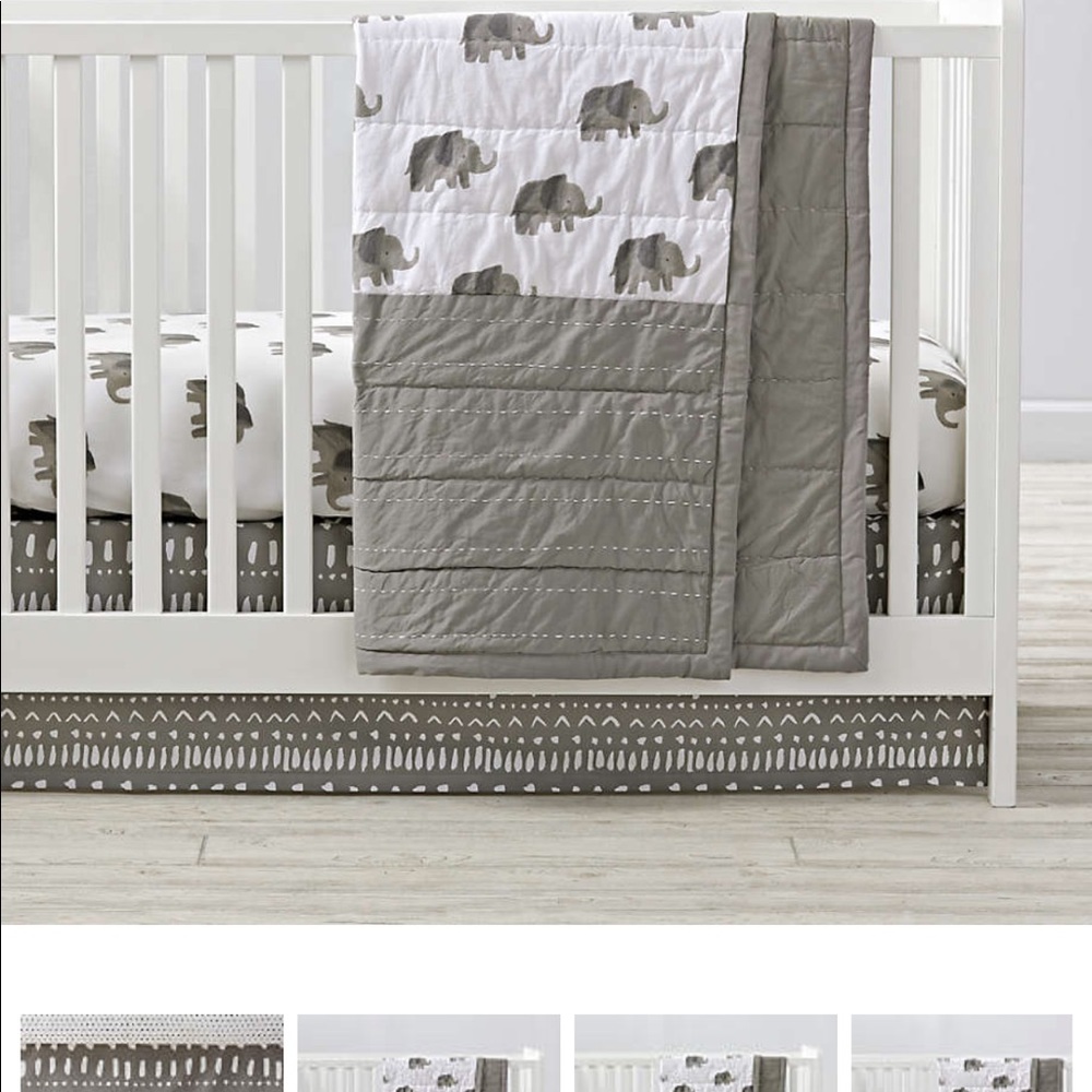 Crate & Barrel Tribal Excursion Crib Skirt